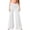 White, variant on kaondbfi Coral Fold Over Yoga Pants On Solid Wide Leg Loose Fit Pants with Ruched Waist for Yoga Sports Everyday