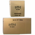 thumbnail image 4 of uBoxes Double Wall TV Moving Boxes 72 x 6 x 42 inch with Sleeves, 2 Pack, 4 of 14