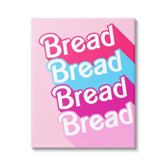 Stupell Industries Glam Bread Phrase Inspirational Painting Gallery Wrapped Canvas Print Wall Art, 16 x 20