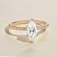 thumbnail image 4 of IGI Certified 1.20TCW Marquise Cut Lab Grown Diamond 14K Gold Birthday Gift Ring, 4 of 5