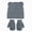 M035-Dark Gray, variant on NOLDARES Kids Winter Hat and Gloves Set Girls Boys Knit Beanie Hats with Pom Warm Snow Ski Cap for Toddler(M035-Dark Gray)