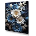 thumbnail image 2 of Designart "Moonlit Rose Serenity I" Roses Canvas Prints, 2 of 7