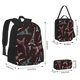 thumbnail image 2 of Easygdp Eiffel Tower Mochila para Niños y Niñas con Set de Caja de Almuerzo y Estuche para Lápices 3 en 1, Mochila Escolar Estampada para Adolescentes, 2 of 7