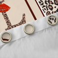 thumbnail image 4 of Castle Fairy Leopard Print Letter L Curtains Pack of 2 (42x84 Each) for Adults,Red Bow Design Curtains Blackout, 4 of 6