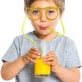 thumbnail image 5 of 2Pcs Funny straw Glasses Flexible Drinking Straw Novelty Eyeglass Frame Bar Accessories for Birthdays,Party Straws,Bridal Showers, 5 of 10