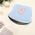 thumbnail image 3 of Unique Bargains 1 Pc Letter Q Pattern Makeup Bag for Travel Blue Corduroy, 3 of 6