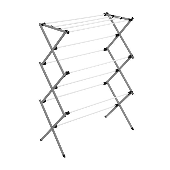 Honey-Can-Do Collapsible Clothes Drying Rack â?? Durable, Space-Saving Laundry & Towel Rack, Sturdy Clothing Rack for Hanging Clothes Indoors & Outd