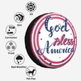 thumbnail image 6 of Kll God Bless America Patriotic Star Tire Cover,Universal Wheel Tire Cover For Trailer, Rv, Suv, Truck,Camper And Many Vehicle,(16 Inch), 6 of 7