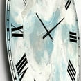 thumbnail image 2 of Designart 'Pale Blue Shade IV' Coastal wall clock, 2 of 4