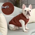 thumbnail image 6 of 2 Layers Fleece Lined Warm Dog Jacket for Puppy Winter Cold Weather,Soft Windproof Small Dog Coat 1Pack, 6 of 9
