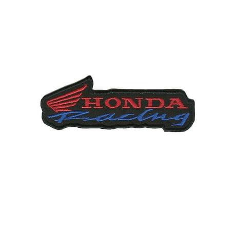 Honda Logo Patch - Honda Embroidered Badge Iron OnSew On Clothe Jacket Jeans 10 cm x 2.5 cm Logo Sew Ironed On Badge Embroidery Applique Patch