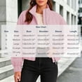 thumbnail image 4 of TGSLY Women's Gingham Cropped Jacket Lightweight Zip Up Stand Collar Outerwear Loose Casual Long Sleeve Fall Winter Coat with Pockets XL, 4 of 9