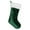 Emerald Green and White, variant on PMU Christmas Velvet Plush 1 Pc Red and White Stocking