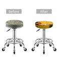thumbnail image 5 of Xecao's The Chicken Family Print Stool Covers offer stylish, washable protection for PU round bar stools, perfect for home or commercial use., 5 of 7