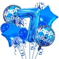 thumbnail image 1 of Decoración con globos para fiesta de séptimo cumpleaños de HAUCIAJEIN, azul, 1 of 5