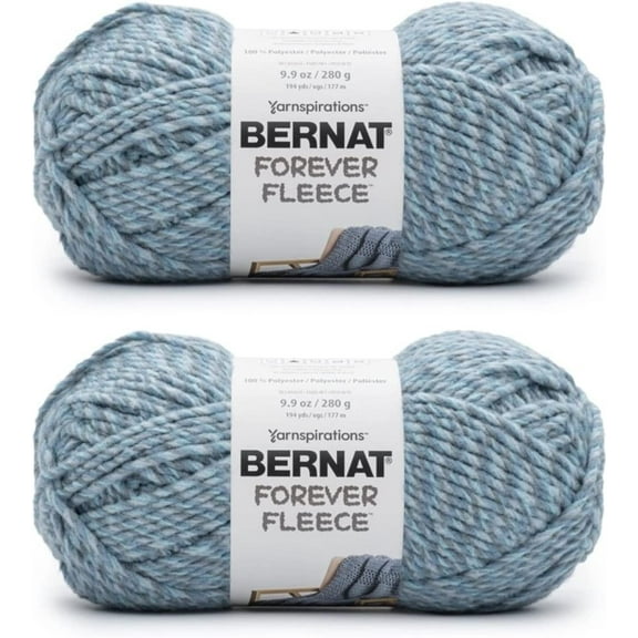 (Pack of 2) Bernat Forever Fleece Yarn-Blue Waves
