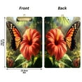 thumbnail image 5 of FORMRS Acrylic Clipboard with Low Profile Clip Standard A4 Letter Size, 12.5" x 9", Butterfly Red Flowers, 5 of 8