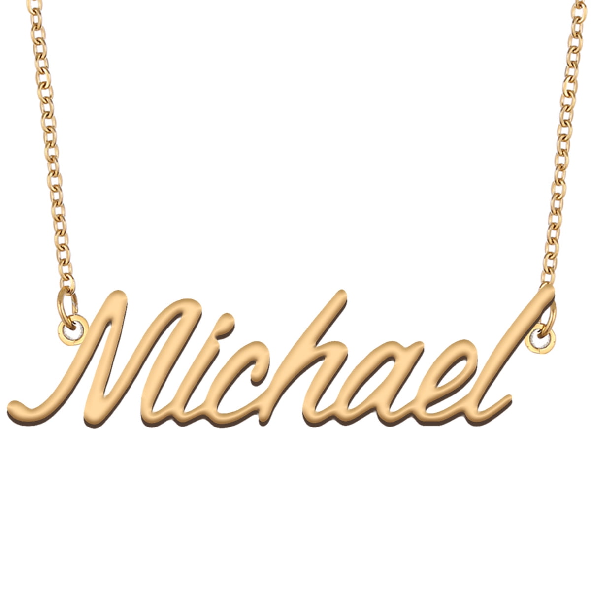 HUAN XUN Gold Michael Letters Name 