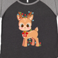 thumbnail image 4 of Inktastic Cute Christmas Reindeer with Christmas Lights Women's Plus Size T-Shirt, 4 of 5
