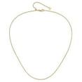 thumbnail image 4 of 14K Yellow Gold Cable Chain Styles Necklace Adjustable 1.25 mm Flat 30 inch, 4 of 6