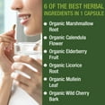 thumbnail image 6 of USDA Organic Lung Detox For Smokers And Non Smokers with 6 Top Ingredients. Mullein Leaf, Marshmallow Root, Calendula. Lungs Cleanse For Better Respiratory Health. Lung Support Capsules Supplement, 6 of 7