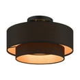 thumbnail image 6 of Livex Lighting - Sentosa - 3 Light Large Semi-Flush Mount In Mid-Century Modern, 6 of 13