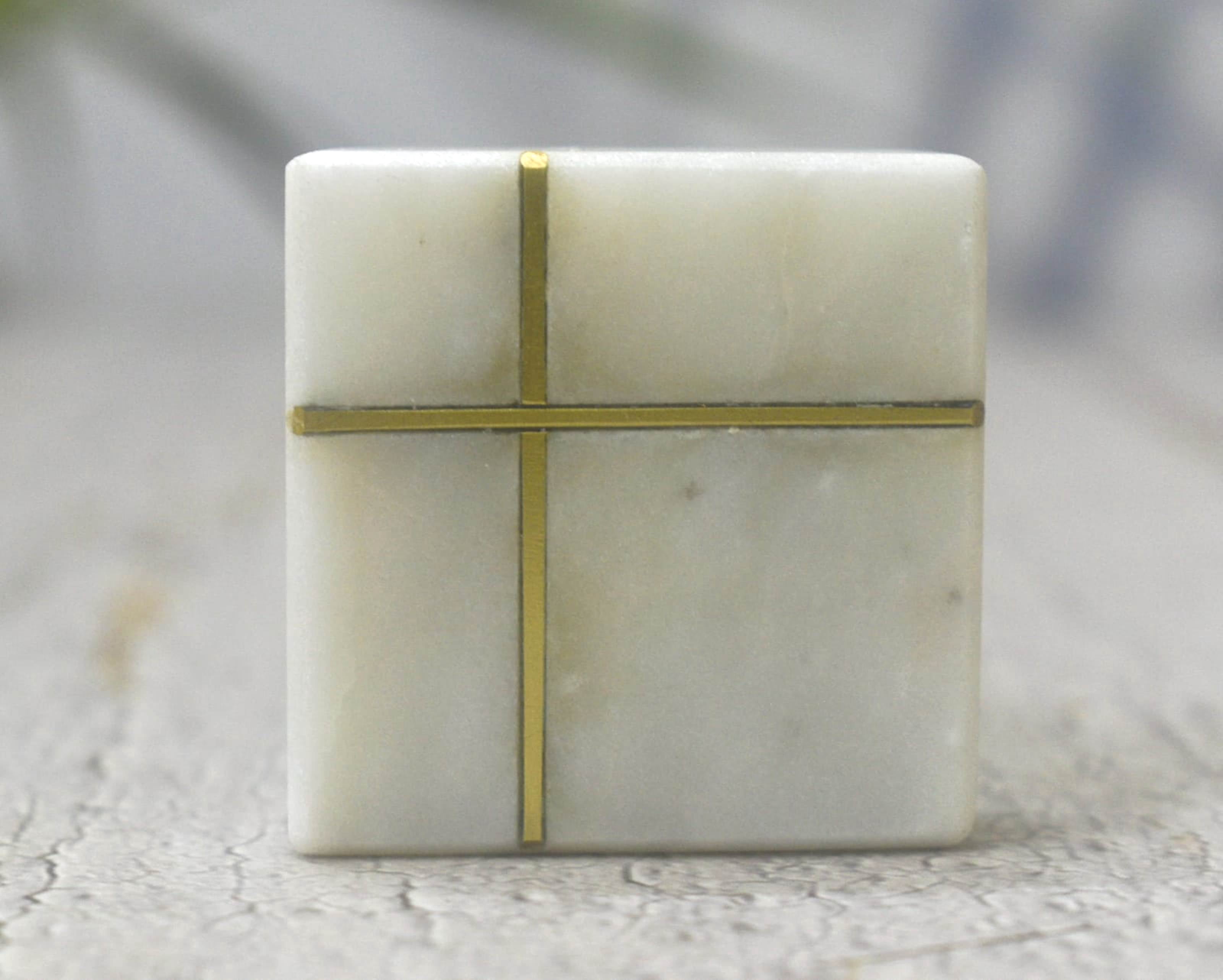 India House- Marble Knobs for Dresser Drawers Chest Cupboard Bathroom Drawer Door Cabinet Kitchen Handmade Handles Pull Knob Pack of 6