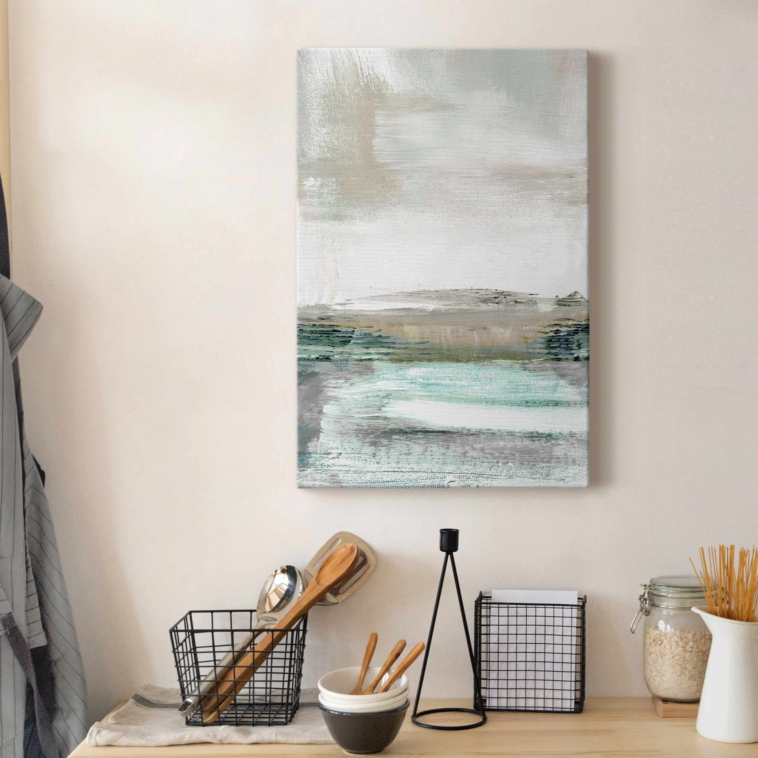 Summer Teal I Premium Gallery Wrapped Canvas - Ready to Hang - 24 x 36