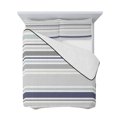 thumbnail image 7 of Gray Stripe Twin Size Down Alternative Comforter, Lightweight Comforter Quilt Bedding Set with Pillow Shams Modern Abstract Art Navy Blue Striped Rustic All Seasons Bed Comforter Duvet Insert 68"x86", 7 of 7