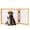 Natural Finish, variant on PETMAKER 3-Panel 24-Inch Freestanding Foldable Pet Gate for Stairs, Natural