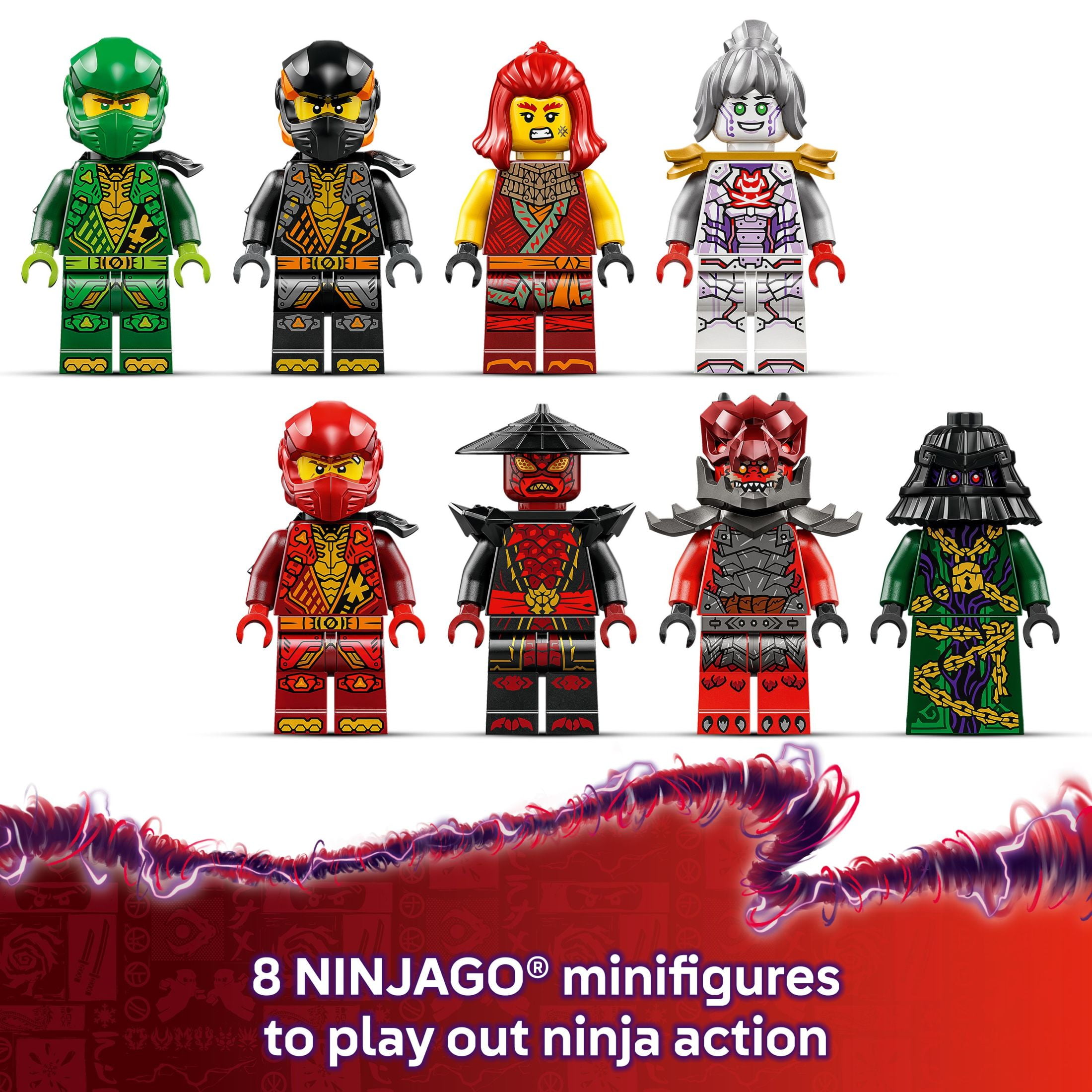 LEGO NINJAGO Arc Dragon of Focus Battle Playset - Kids Toy for Ages 9 and Up - Birthday Gift Idea for Boys and Girls - Dragons Rising Toy with 8 Ninjago Minifigures -  71836
