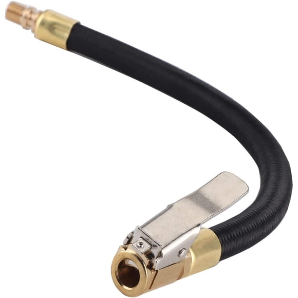 Inflador de neumáticos Tubo de extensión Bomba de neumáticos Adaptador de mandril de inflado rápido Manguera Conector de clip de inflado rápido Tubo de alta presión Mantenimiento de motocicl