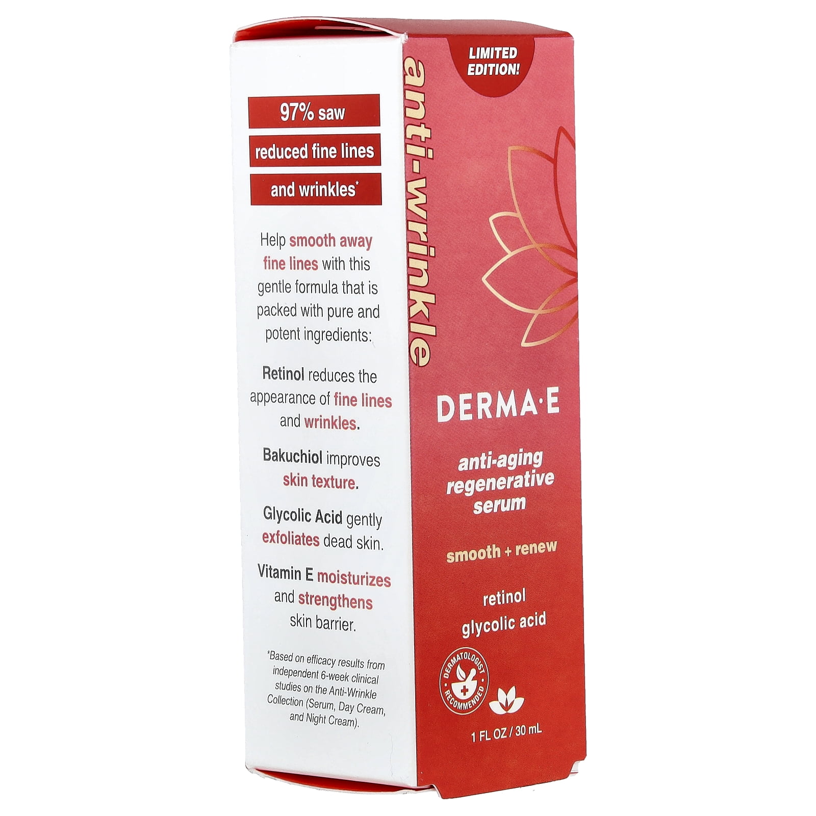 DERMA E Anti-Aging Regenerative Serum , 1 fl oz (30 ml)