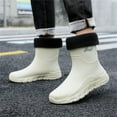 thumbnail image 2 of NOKIO Men'S Winter Rain Boots With Fleece Lining Winter Rain Boots For Men With Removable Lining Men Rain Slip Casual Shoes Short On Boots Water Ankle Outdoor Fashion Men's Casual Shoes, 2 of 5