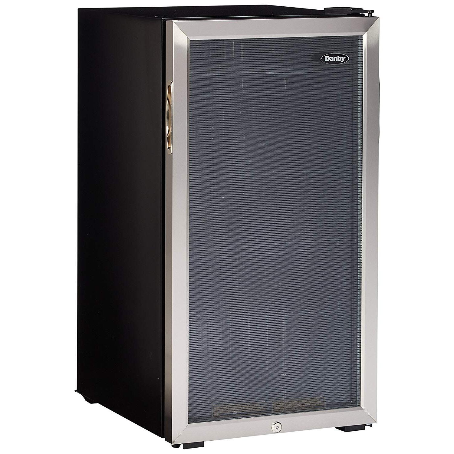 Danby DBC120BLS 3.3 Cuft. Beverage Center Holds 128 Cans Free Standing
