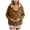 c13-Coffee, variant on Maternity Baby Wearing Jacket, Women's 2-in-1 Winter Coat with Kangaroo Pocket, Heavyweight Fleece Zip Up Front for Mother and Infant Size XXL
