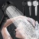 thumbnail image 1 of Cabezal de ducha de alta presión con filtro, configuraciones de rociado de masaje de 5 funciones, cabezal de ducha de baño que ahorra agua con sistema de filtración para agua dura, acabado de, 1 of 4