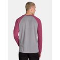 thumbnail image 5 of George Men's and Big Men’s Raglan Crewneck Tee with Long Sleeves, Sizes S-3XL, 5 of 6