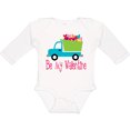 thumbnail image 3 of Inktastic Be My Valentine Heart Truck Boys or Girls Long Sleeve Baby Bodysuit, 3 of 5