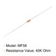 thumbnail image 3 of Uxcell 20pcs 40K Ohm NTC Termistores Resistores, MF58 3950B 5% Sensores de Temperatura Termistor, 3 of 6