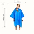 thumbnail image 3 of Ponchos de Pluie Unisexes avec Capuche et Pochette pour Randonnée et Camping en Plein Air, 3 of 6