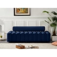 thumbnail image 2 of Meridian Furniture Melody Navy Velvet Sofa, 2 of 12