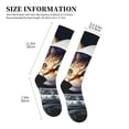 thumbnail image 2 of Lsque Astronaut Cat Pattern Sport Compression Socks for Men & Women 15-20 mmHg Knee High Nurse Pregnant Running Medical and Travel Athletic, 2 of 6