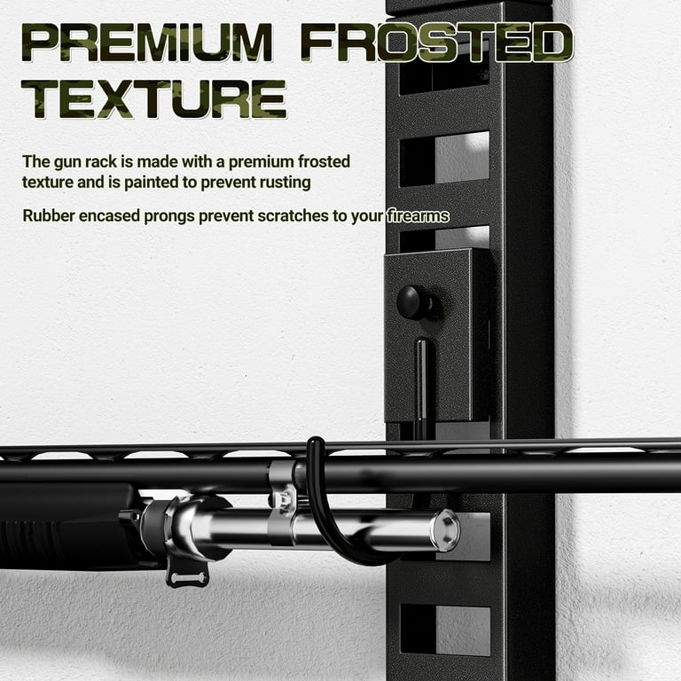 ZXMT Gun Rack Wall Mount,Heavy Duty Steel Gun Rack for Wall