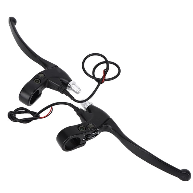 Par de palancas de freno de aluminio grueso para bicicleta eléctrica, scooter y bicicleta.