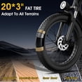 thumbnail image 2 of JVV High-Performance 20" Electric Commuter Bike for Adults - 500W Mid-Drive, 26MPH, 60-100 Miles Range, Dual Disc Brakes, 2 of 10
