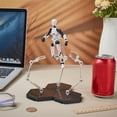 thumbnail image 4 of 3 Pcs Action Figure Stand Black Assembly Action Figures Display Holder Splicable Base Model Support Stands Miniature Model Bases Compatible with HG RG SHF 1/144, 4 of 5