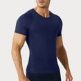 thumbnail image 2 of USNSM Compression Shirt Men Short Sleeve Cool Dry Workout Gym T-Shirt Breathable Athletic Sports Undershirts Running Tops Blue XXL, 2 of 8
