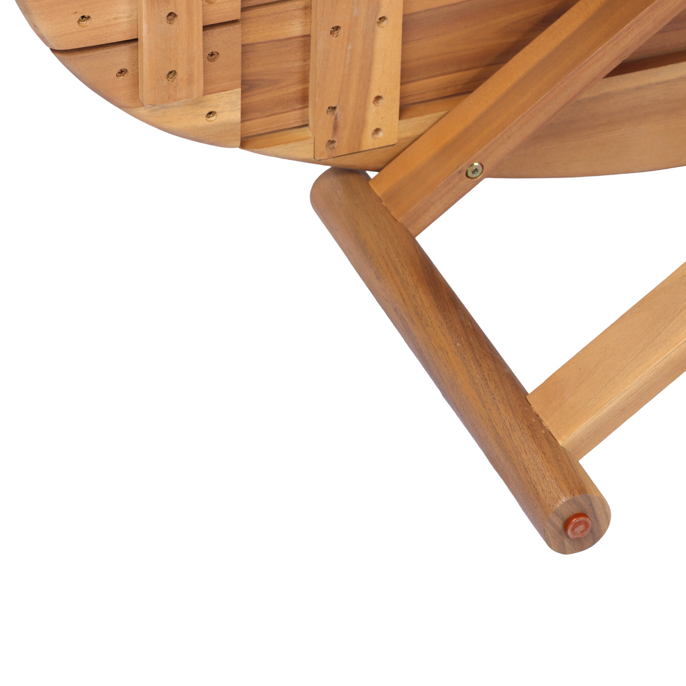 Christopher Knight Home 47" Outdoor Oval Coffee Table, Acacia Wood Slatted Patio Table, Light Teak