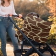 thumbnail image 4 of Renewold Giraffe Skin Print Baby Car Seat Covers High Chair Canopy Shopping Cart Cover, Baby Breastfeeding Cover for Mothers, 4 of 6